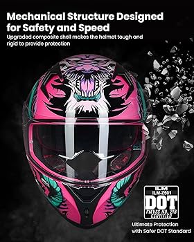 【moco】 ILM Motorcycle Helmet Full Face with Pinlock Compatible
